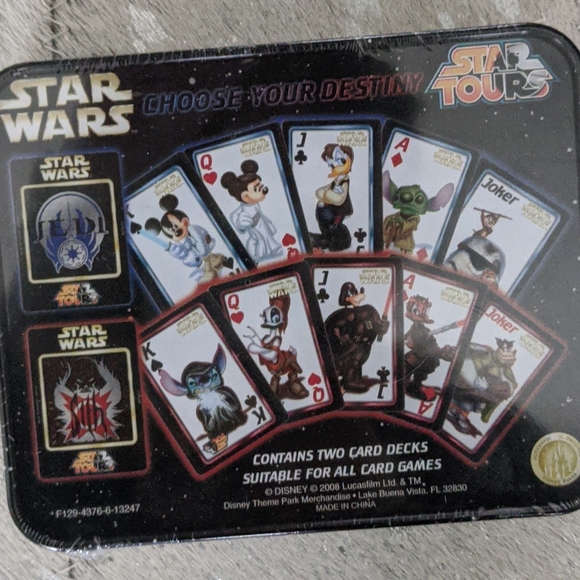 Mickey Star Wars playing cards - Picture 2 of 2